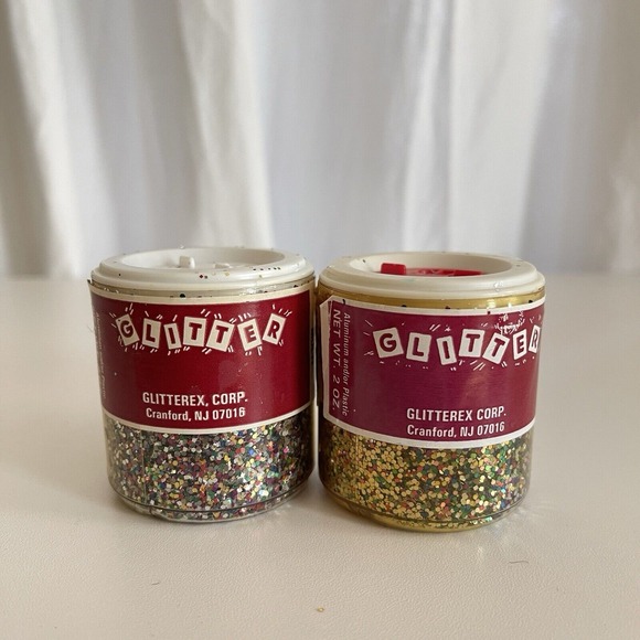 Glitterex Vintage Aluminium Rainbow Stars SPARKLE Christmas Glitter Shaker Can - Picture 1 of 9